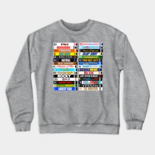 Sports Movies VHS Stacks Crewneck Sweatshirt